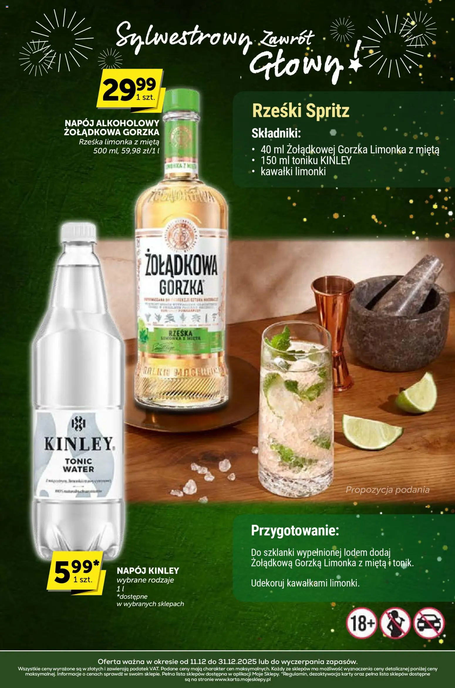 ABC Gazetka - Sylwestrowy Zawrót Głowy od 11.12.2025 | Strona: 5 | Produkty: Limonka, Mięta, Szklanki