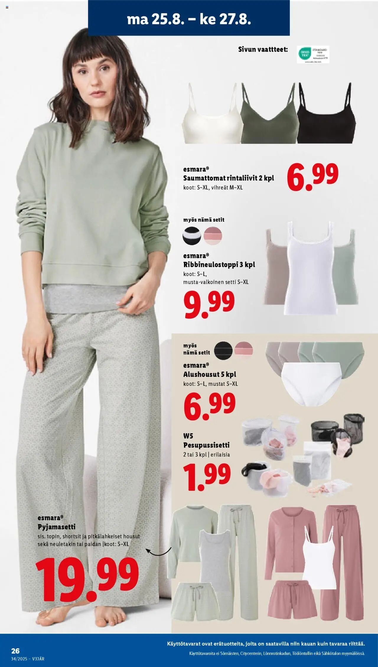  | Sivu: 30 | Tuotteet: Housut, Shortsit, Rintaliivit, Alushousut