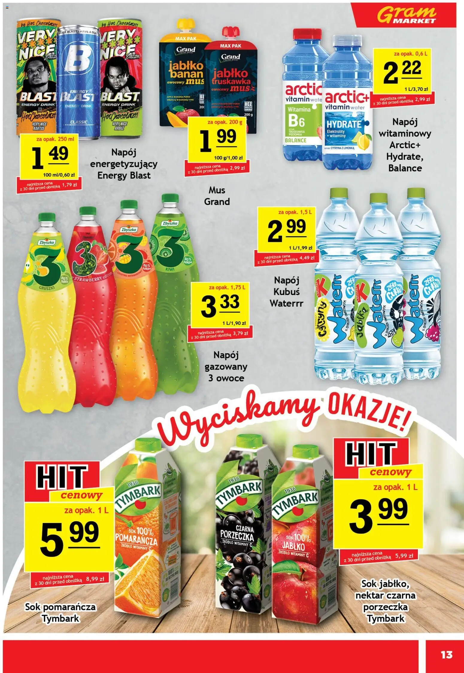 Gram Market gazetka od 22.04.2026 | Strona: 13 | Produkty: Cytryna, Porzeczka, Banan, Owoce