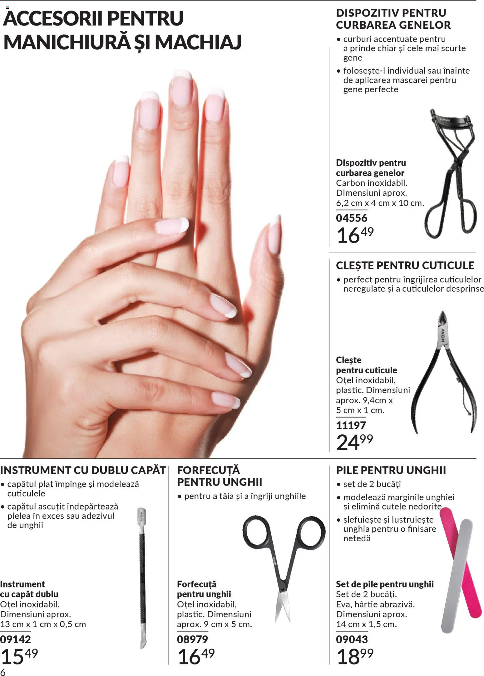 Noul catalog Avon – valabil de la 01.03.2026 | Pagină: 188 | Produse: Forfecuță, Clește, Machiaj