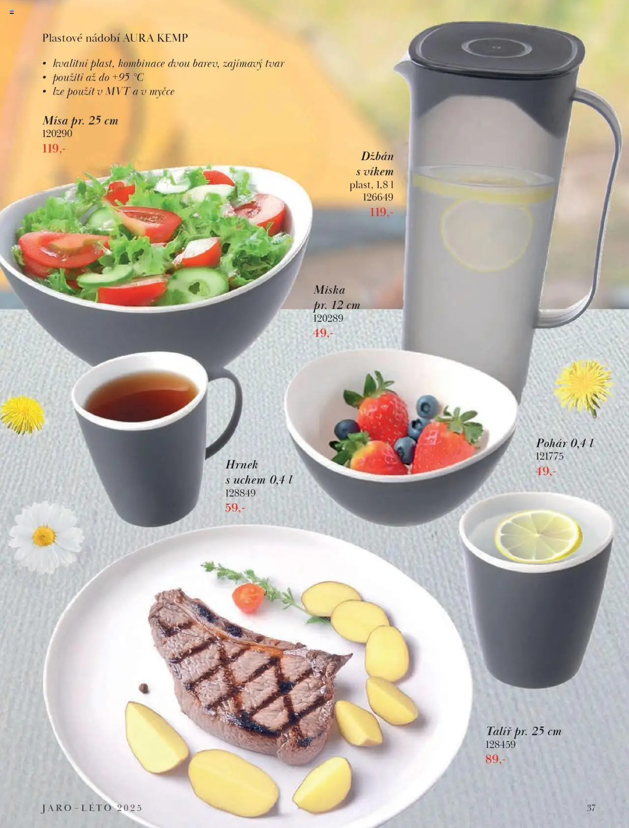 Orion katalog - Magazín Jaro/Léto 2025 od 21.03.2025 | Strana: 37 | Produkty: Nádobí, Hrnek, Miska, Pohár