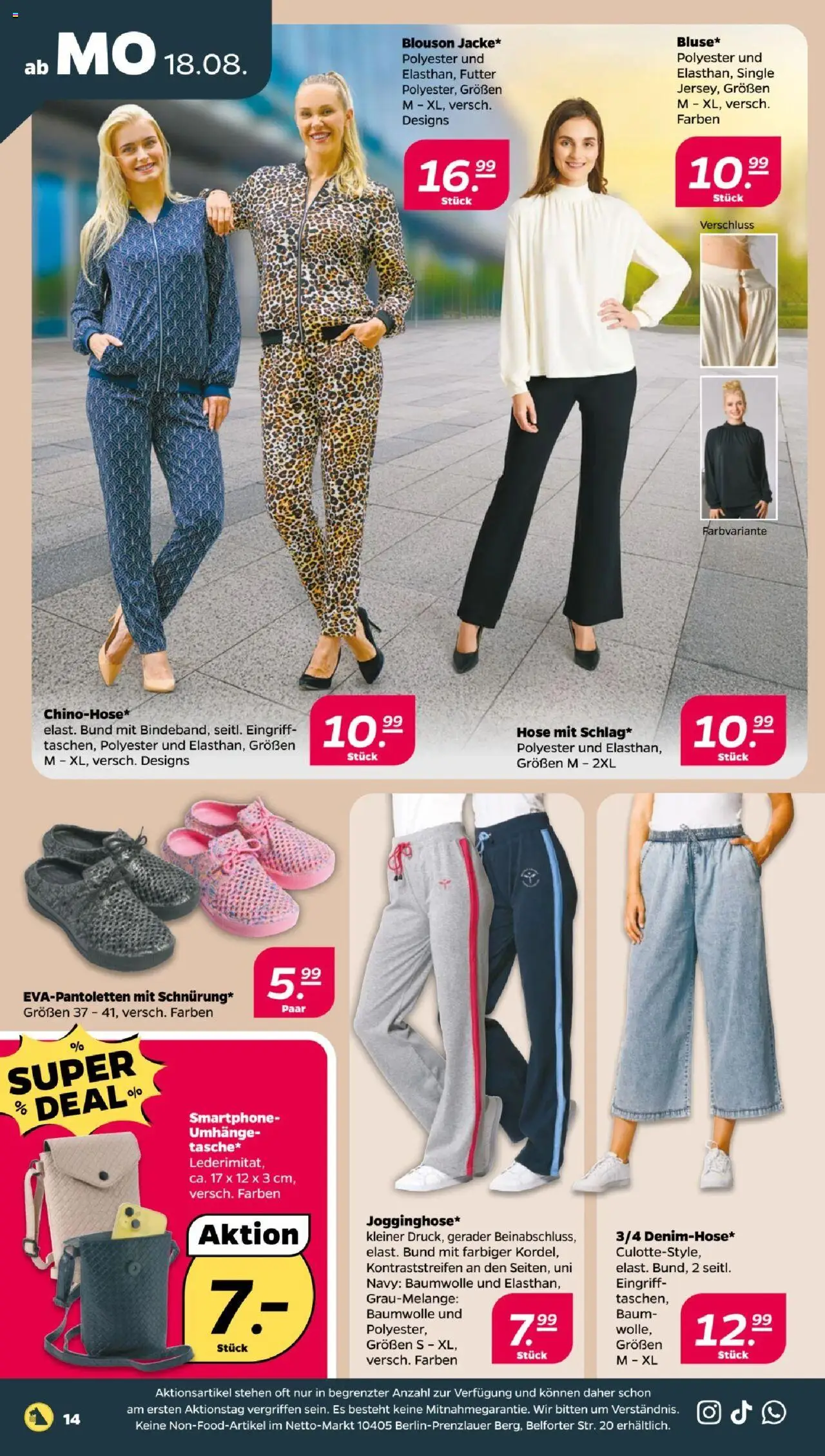 Netto Prospekt 	 - gültig ab dem 18.08.2025 | Seite: 16 | Produkte: Hose, Smartphone