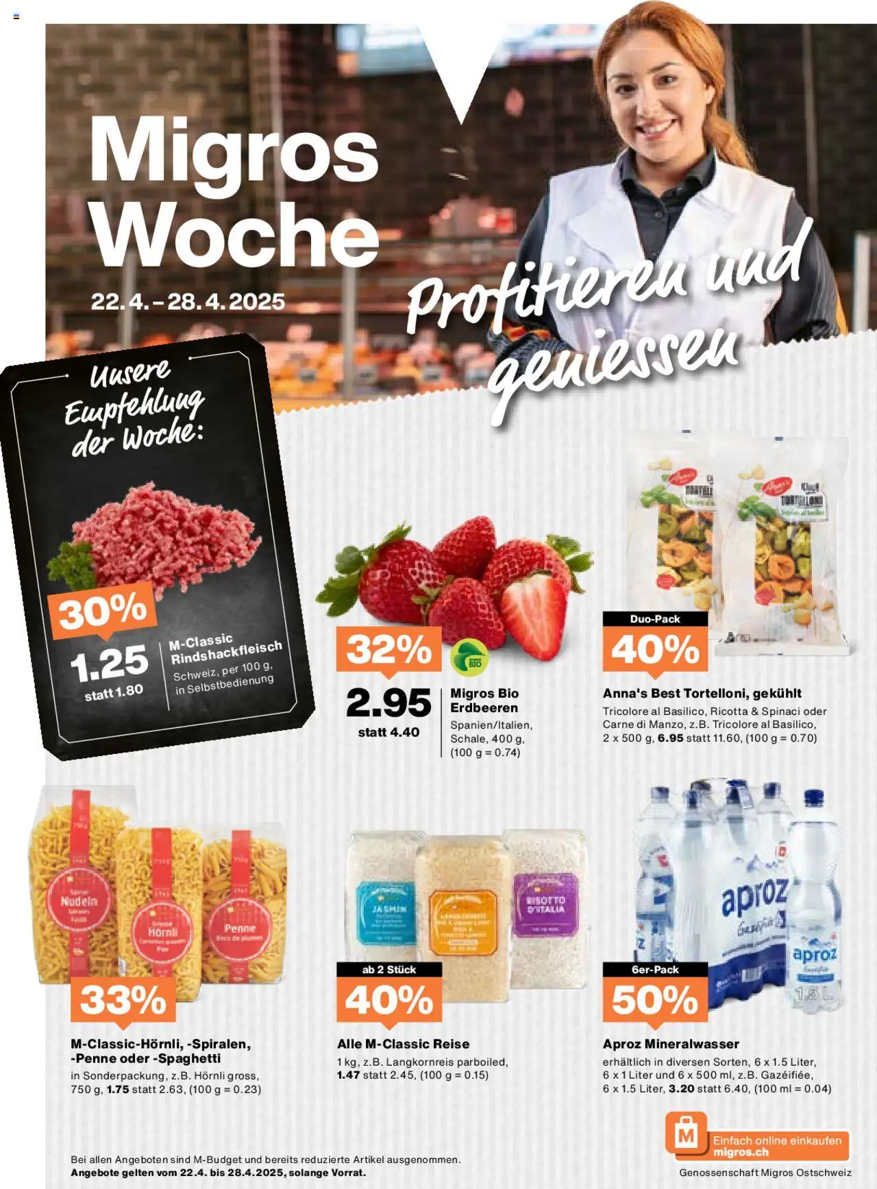 MIGROS AKTIONEN【ab dienstag 22.04.2025】nächste Woche