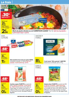  | Page: 34 | Produits: Salade, Carottes, Truite fumée, Huile