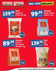 09.01.2026 tarihinden itibaren geçerli olan Anpa Gross kataloğu önizlemesi