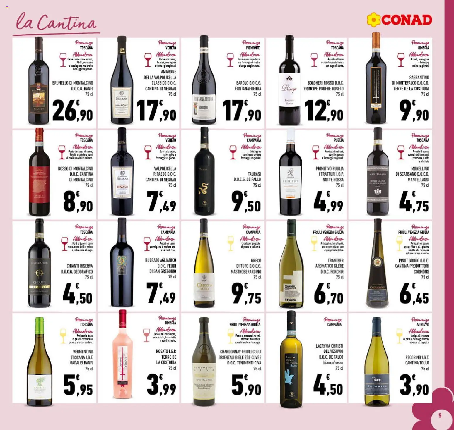 Volantino Conad del 25.03.2026 | Pagina: 9 | Prodotti: Tartufo, Salsa, Pasta, Agnello