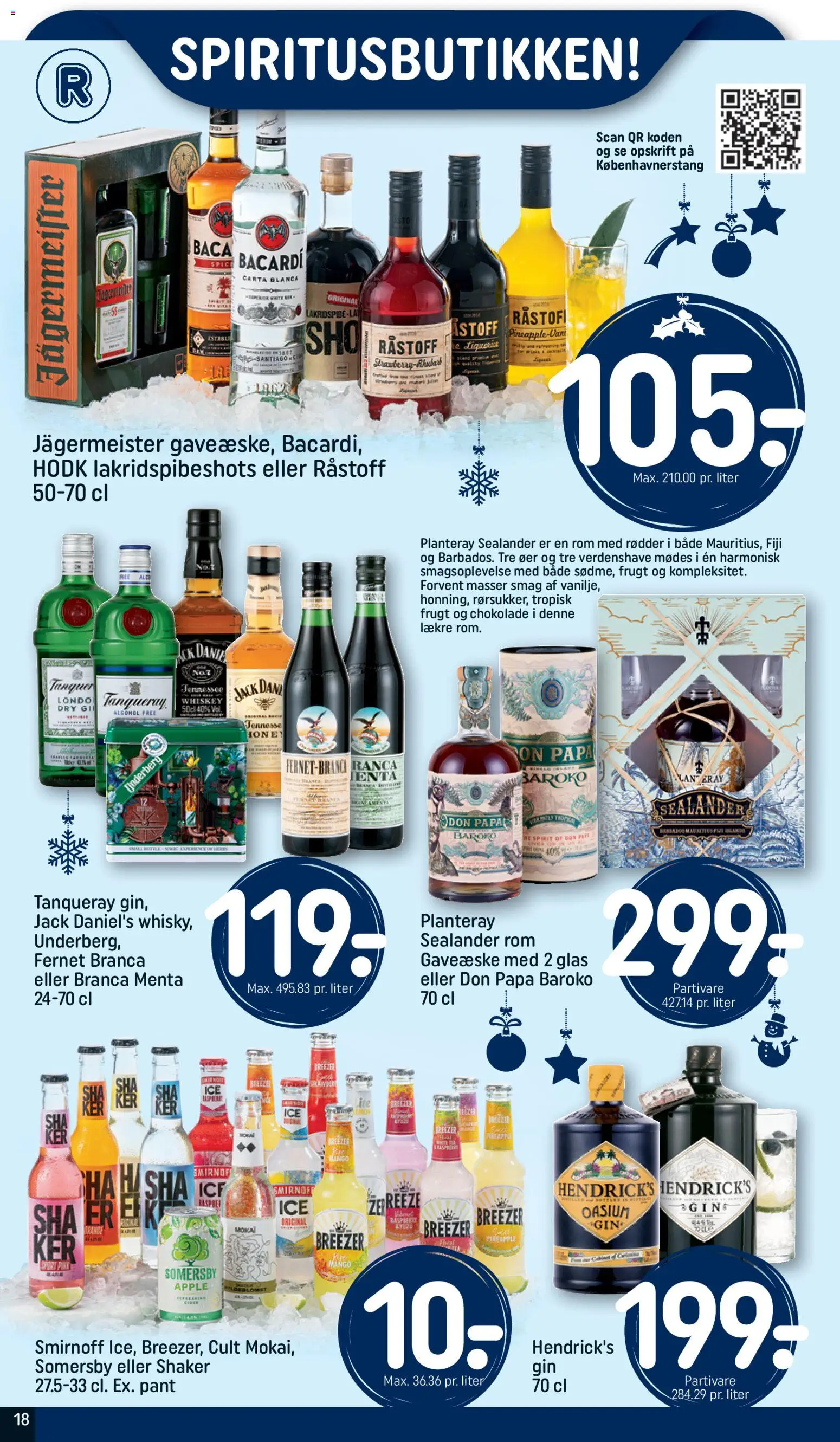 Rema 1000 tilbudsavis – gyldig fra 16.11.2025 | Side: 18 | Produkter: Chokolade, Gin, Rom