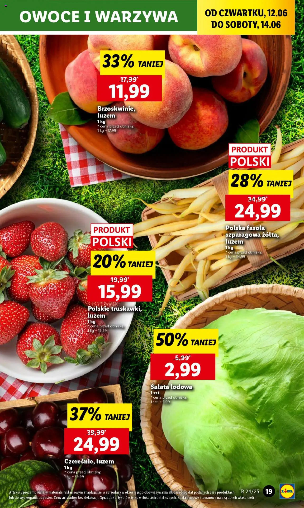 Lidl Gazetka od 12.06.2025 | Strona: 21 | Produkty: Warzywa, Owoce