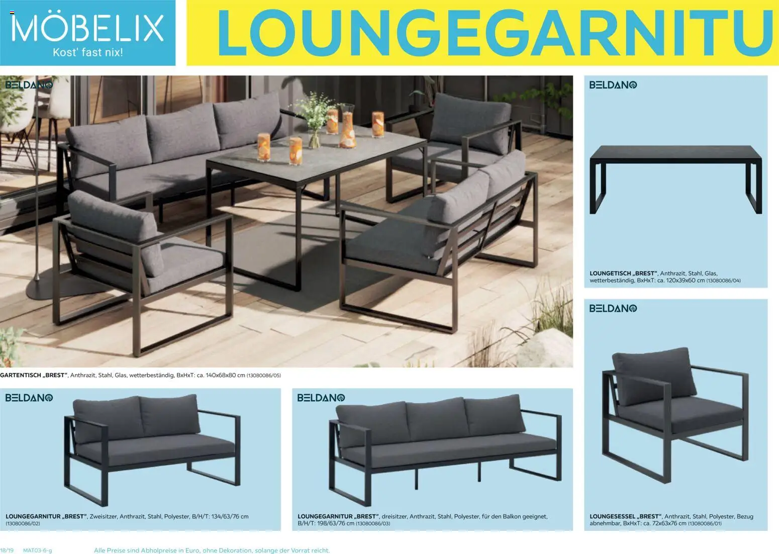 Möbelix Gartenmöbel gültig ab 16.03.2026 | Seite: 18