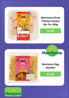 Preview of Morrisons - Weekly offers valid from 02.02.2026 | Page: 2 | Products: Sauce, Chicken, Chicken breast, Noodles