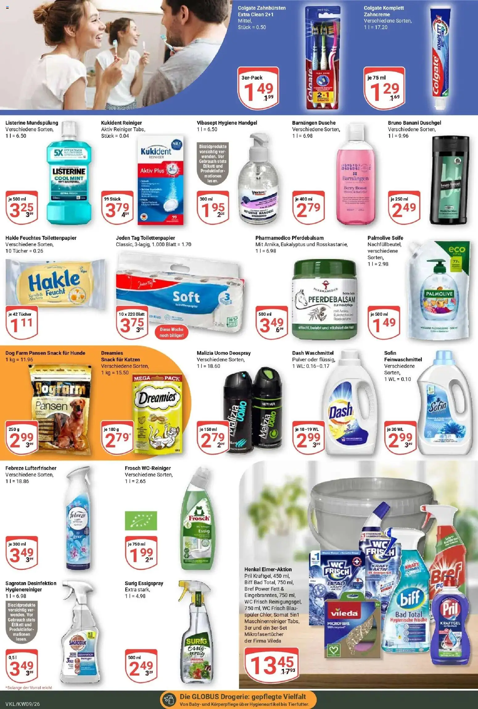 Globus Prospekt Völklingen – gültig ab 23.02.2026 | Seite: 22 | Produkte: Dusche, Deospray, Pril, Toilettenpapier