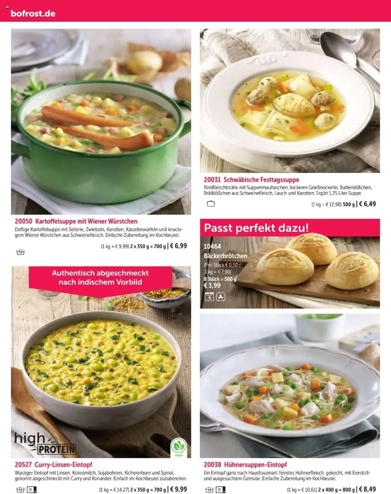Bofrost Katalog – gültig ab 07.09.2025 | Seite: 96 | Produkte: Wiener wurstchen
