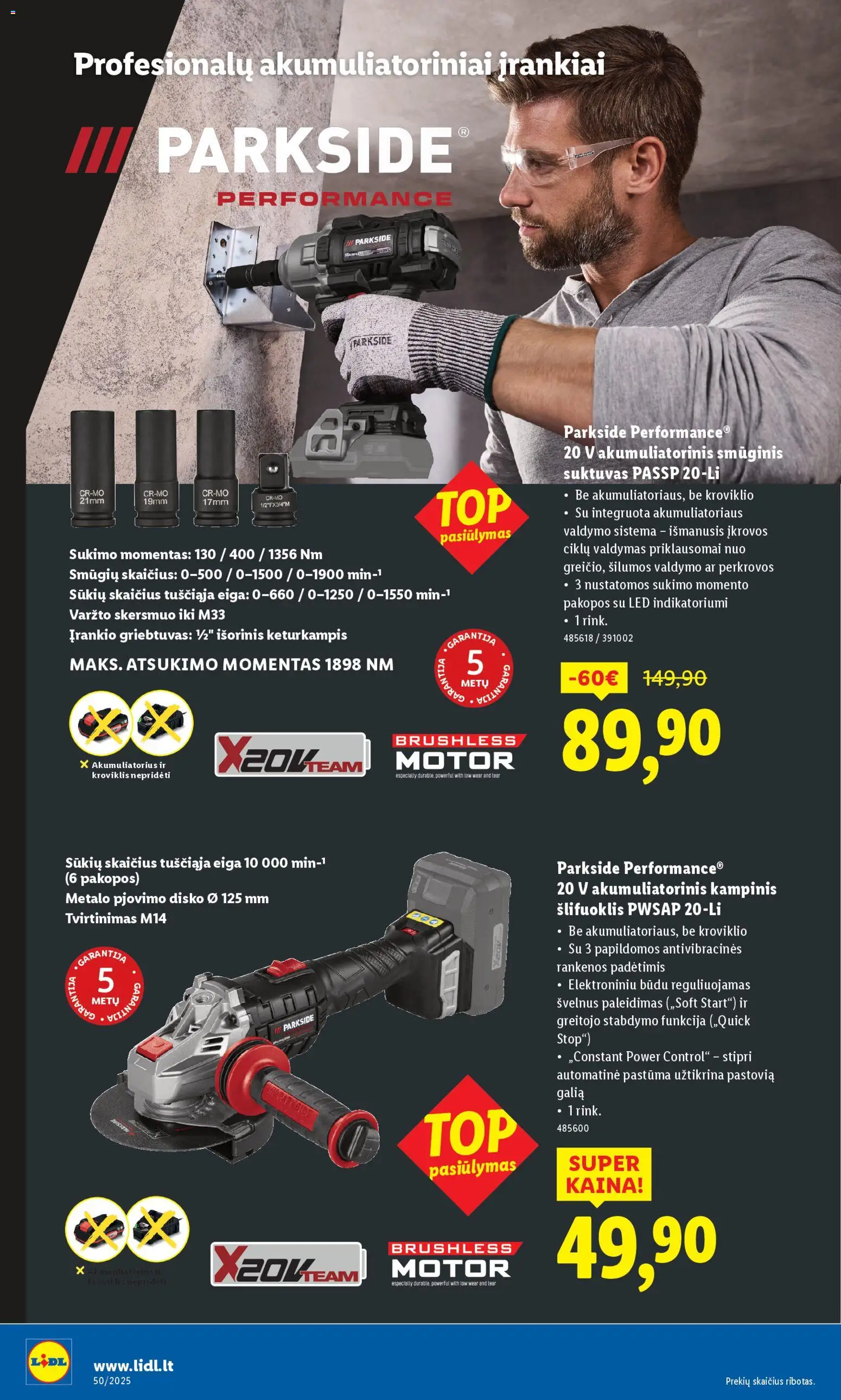 LIDL akcijos nuo 08.12.2025 | Puslapis: 16 | Prekių: Akumuliatorius