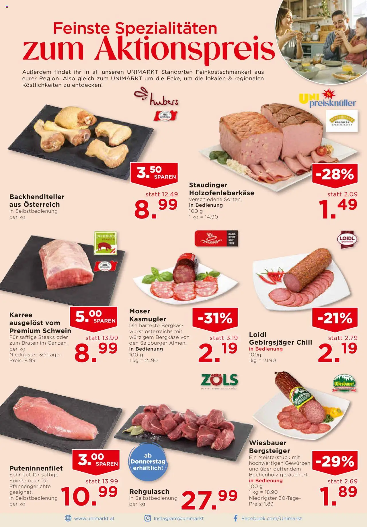 Unimarkt Flugblatt gültig ab 22.10.2025 | Seite: 6 | Produkte: Wurst, Chili