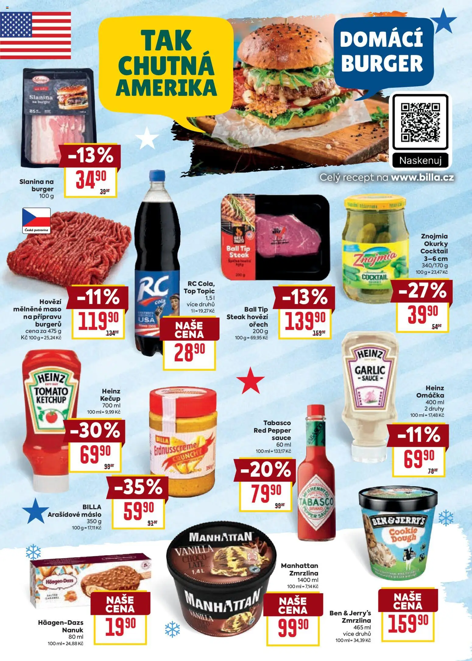 Billa leták - Chutě světa od 21.01.2026 | Strana: 8 | Produkty: Nanuk, Tabasco, Zmrzlina, Slanina