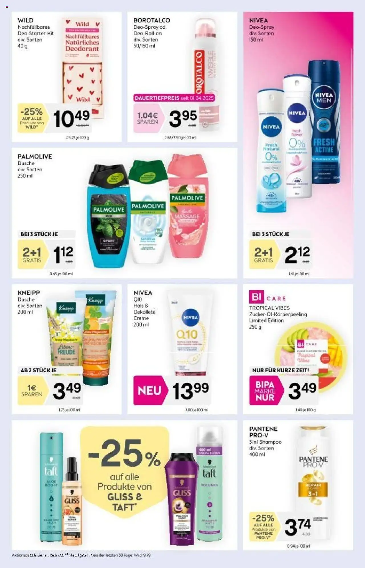 Bipa Flugblatt gültig ab 14.08.2025 | Seite: 5 | Produkte: Dusche, Shampoo, Creme, Deodorant