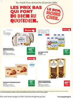 Auchan - Prix bas qui font du bien - Voorbeeld van een folder van Auchan, geldig van 13.01.2026