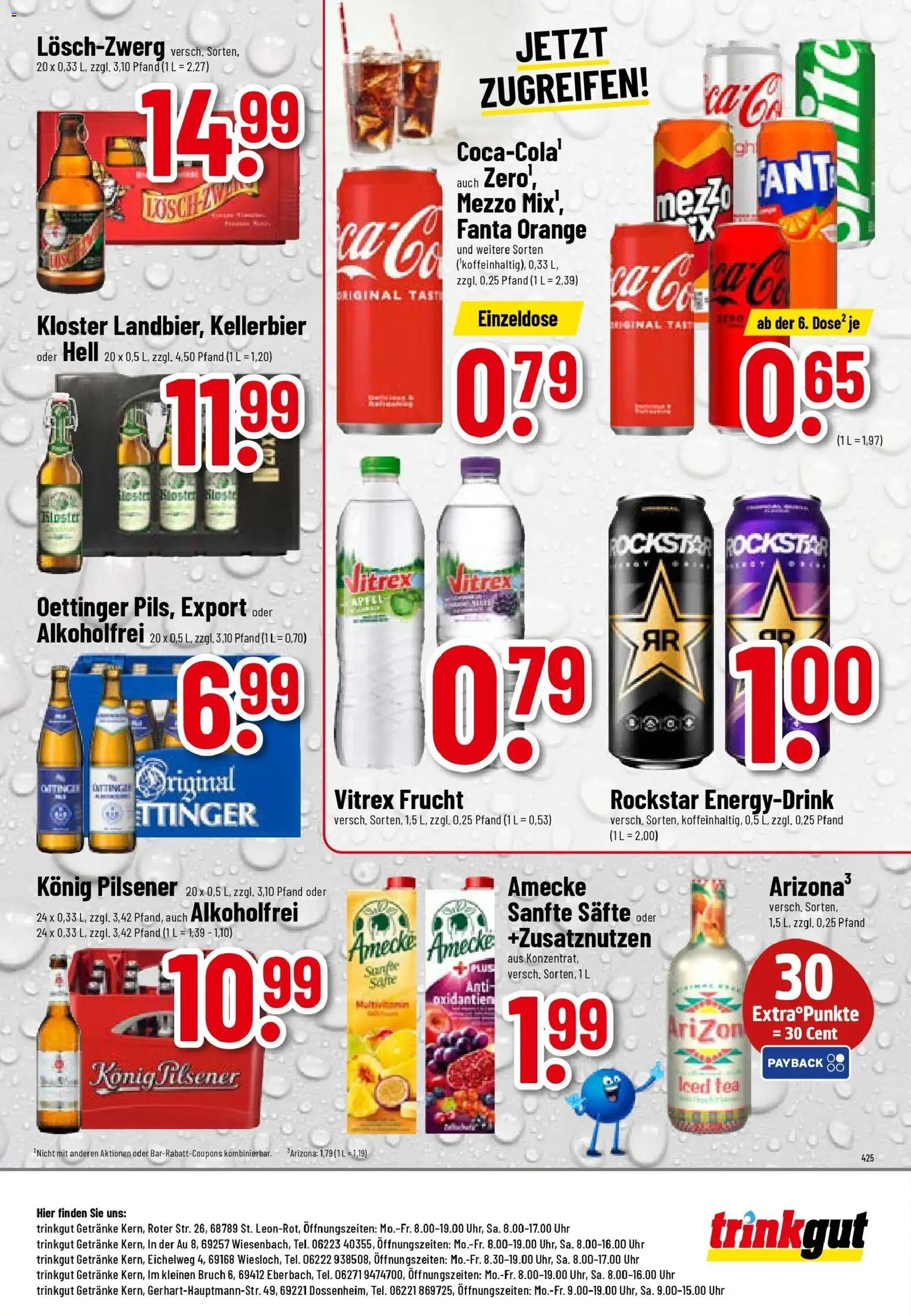 Trinkgut - trinkgut: Wochenangebote – gültig ab 05.01.2026 | Seite: 8 | Produkte: Fanta, Konig pilsener, Oettinger, Uhr