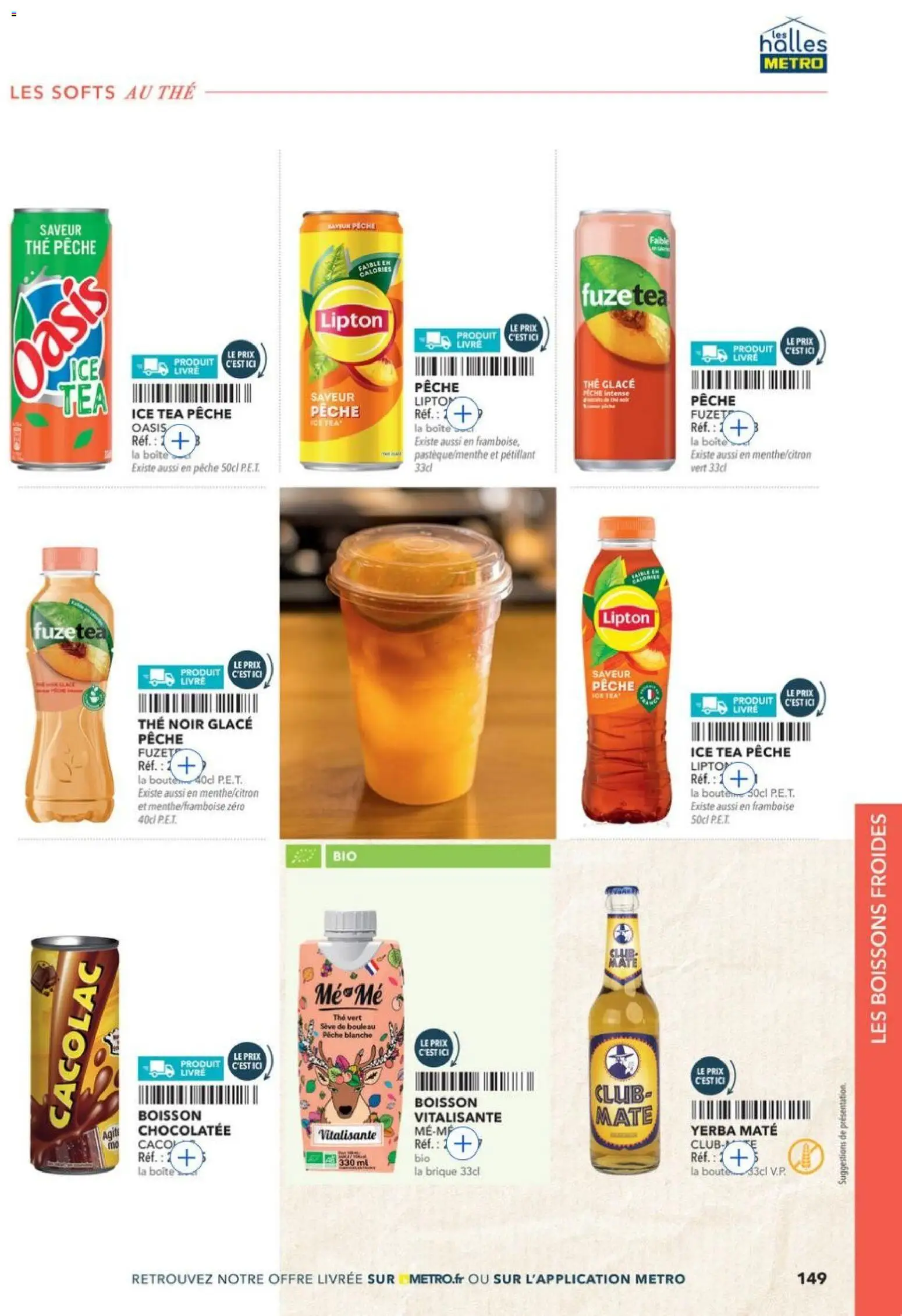 {H1} | Page: 149 | Produits: Framboise, Pêche, Thé glacé, Livre