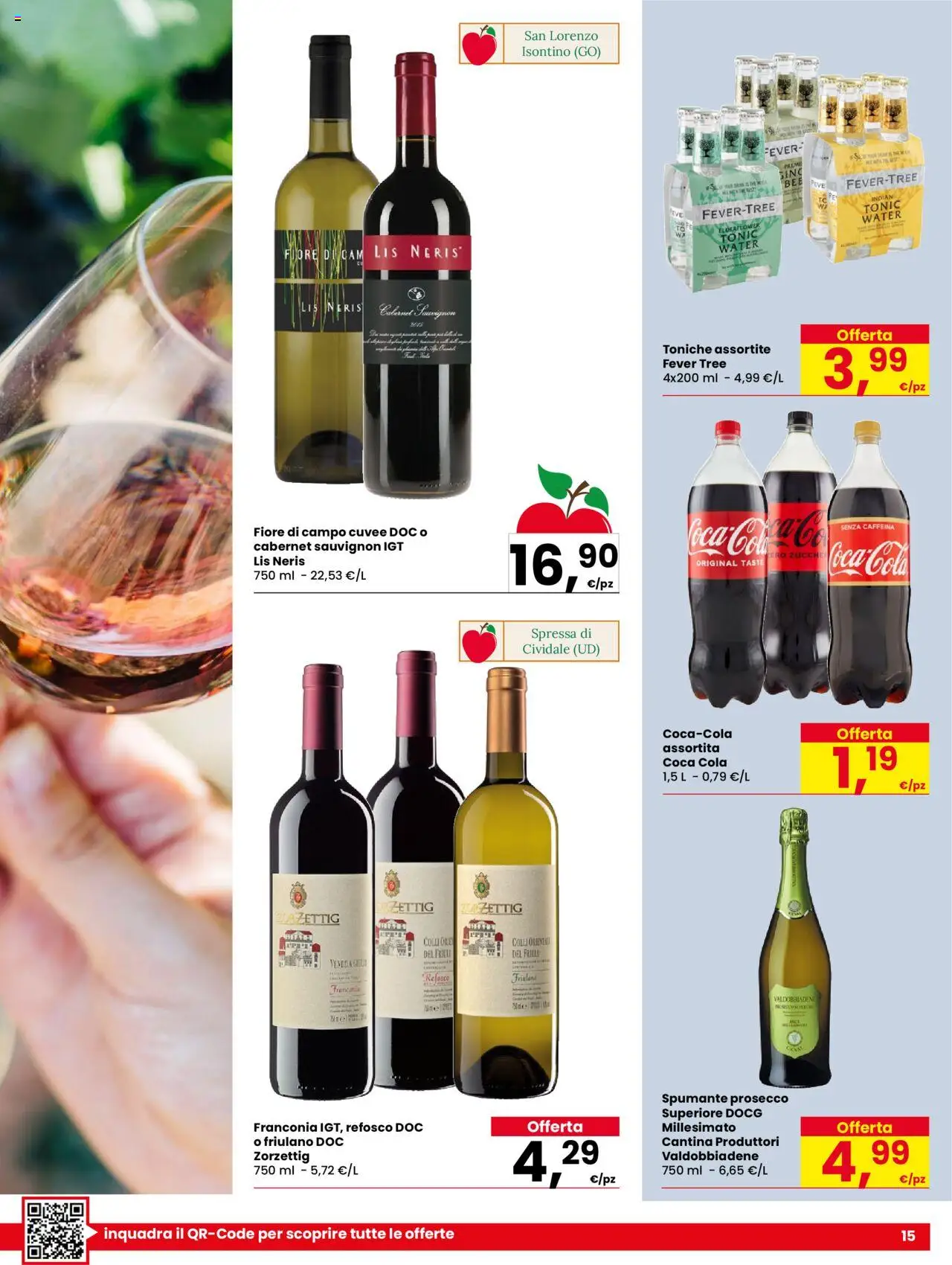 Volantino Despar del 07.08.2025 | Pagina: 15 | Prodotti: Prosecco, Spumante, Coca Cola