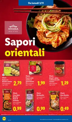 Anteprima del volantino Vitasia Gyoza con Kimchi e maiale, 400 g confezione valido a partire dal 03.11.2025 | Pagina: 22 | Prodotti: Maiale, Pasta, Piatto