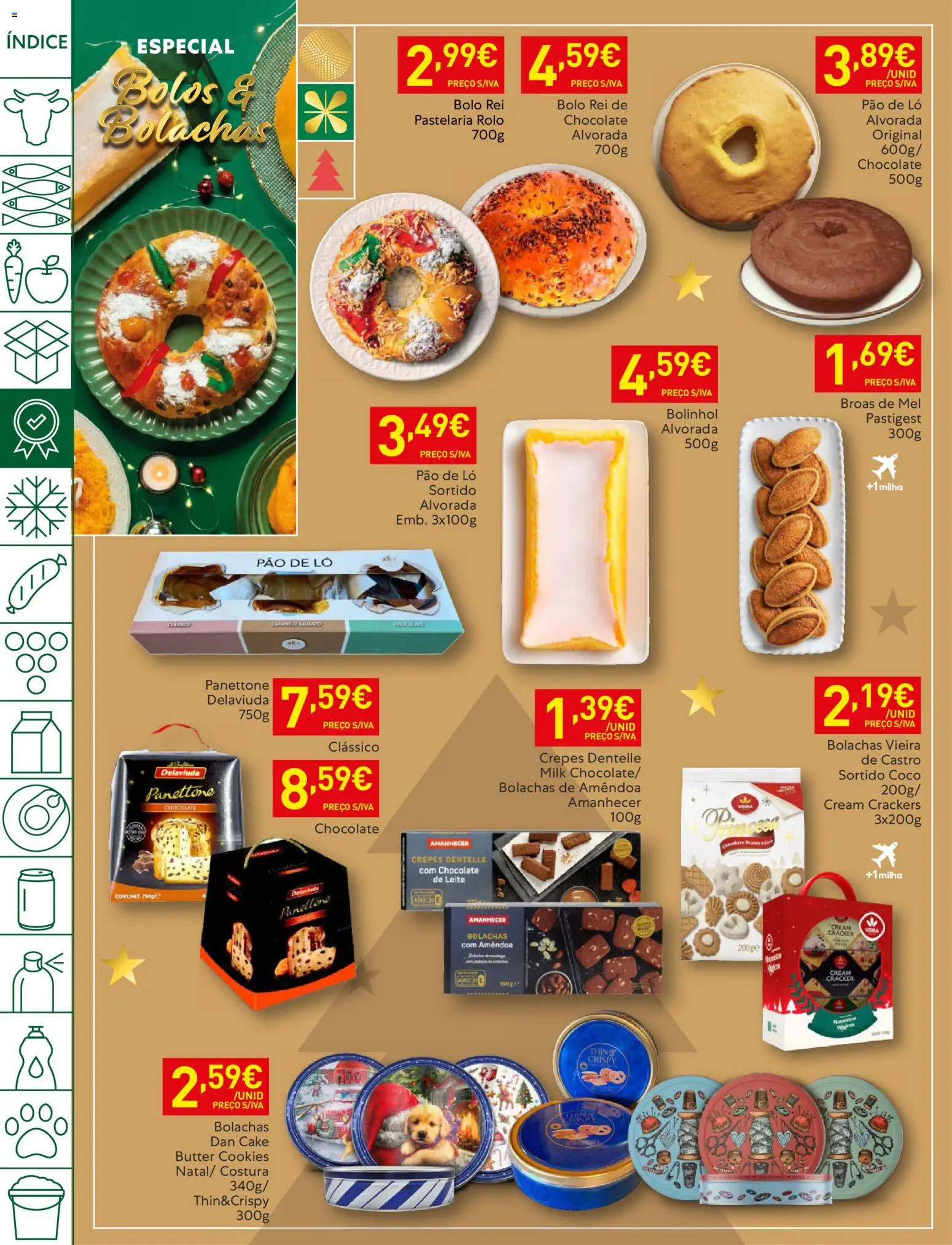 Recheio folheto │ válido de 02.12.2025 | Página: 22 | Produtos: Bolachas, Leite, Pão, Mel