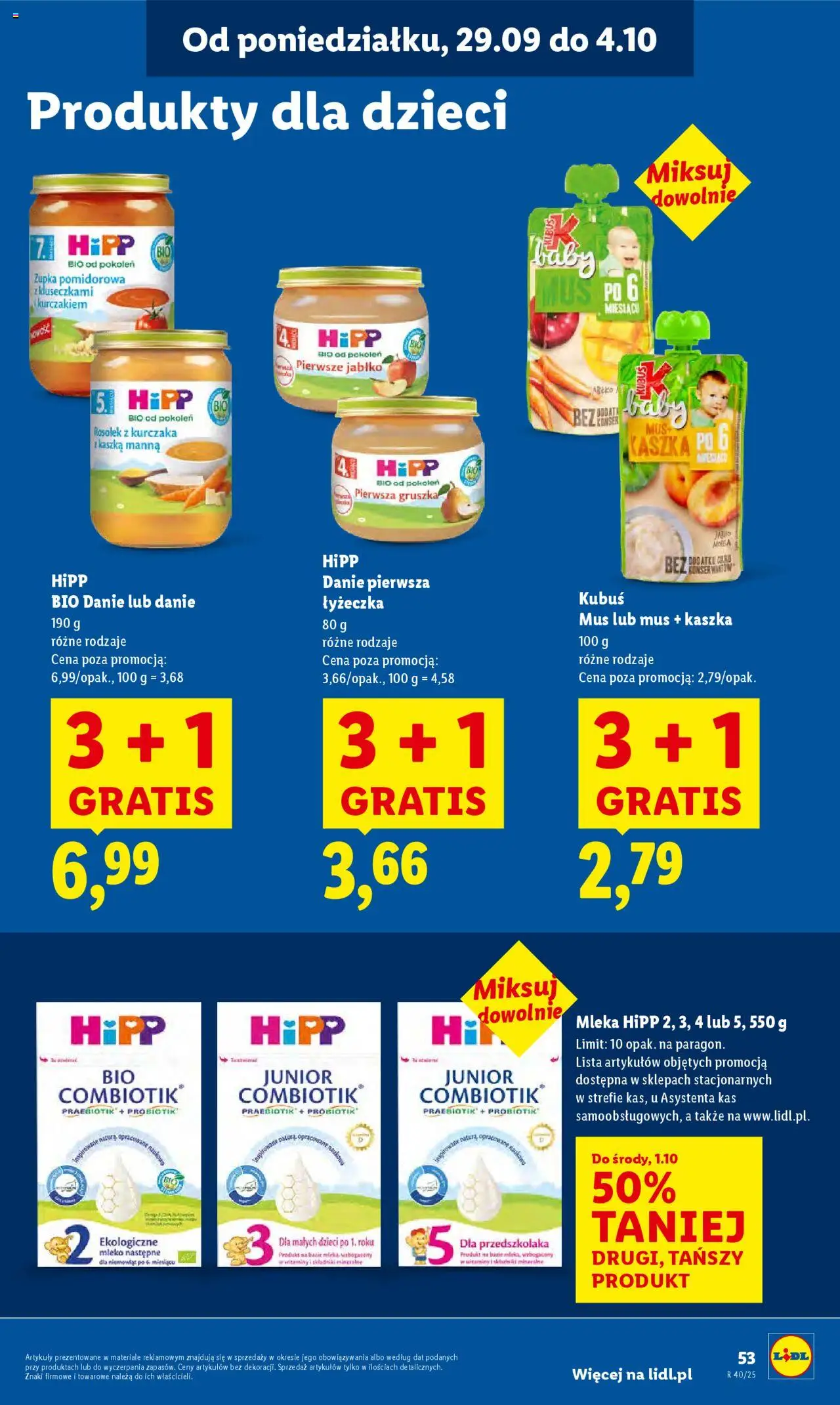 Lidl Gazetka od 29.09.2025 | Strona: 57 | Produkty: Gruszka, Mleka, Kaszka manna, Mleko