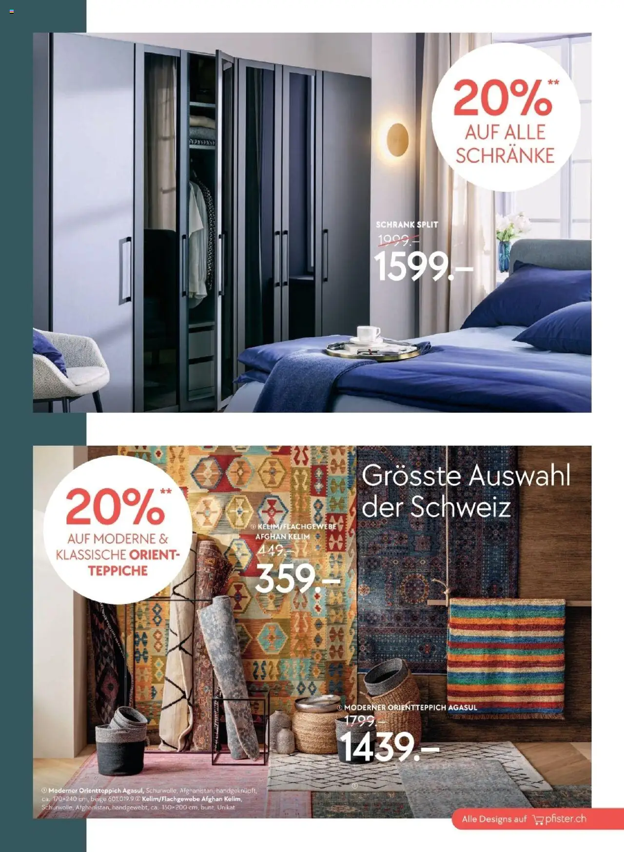 Pfister Aktionen – gültig ab 23.09.2025 | Seite: 3 | Produkte: Schrank, Orientteppich