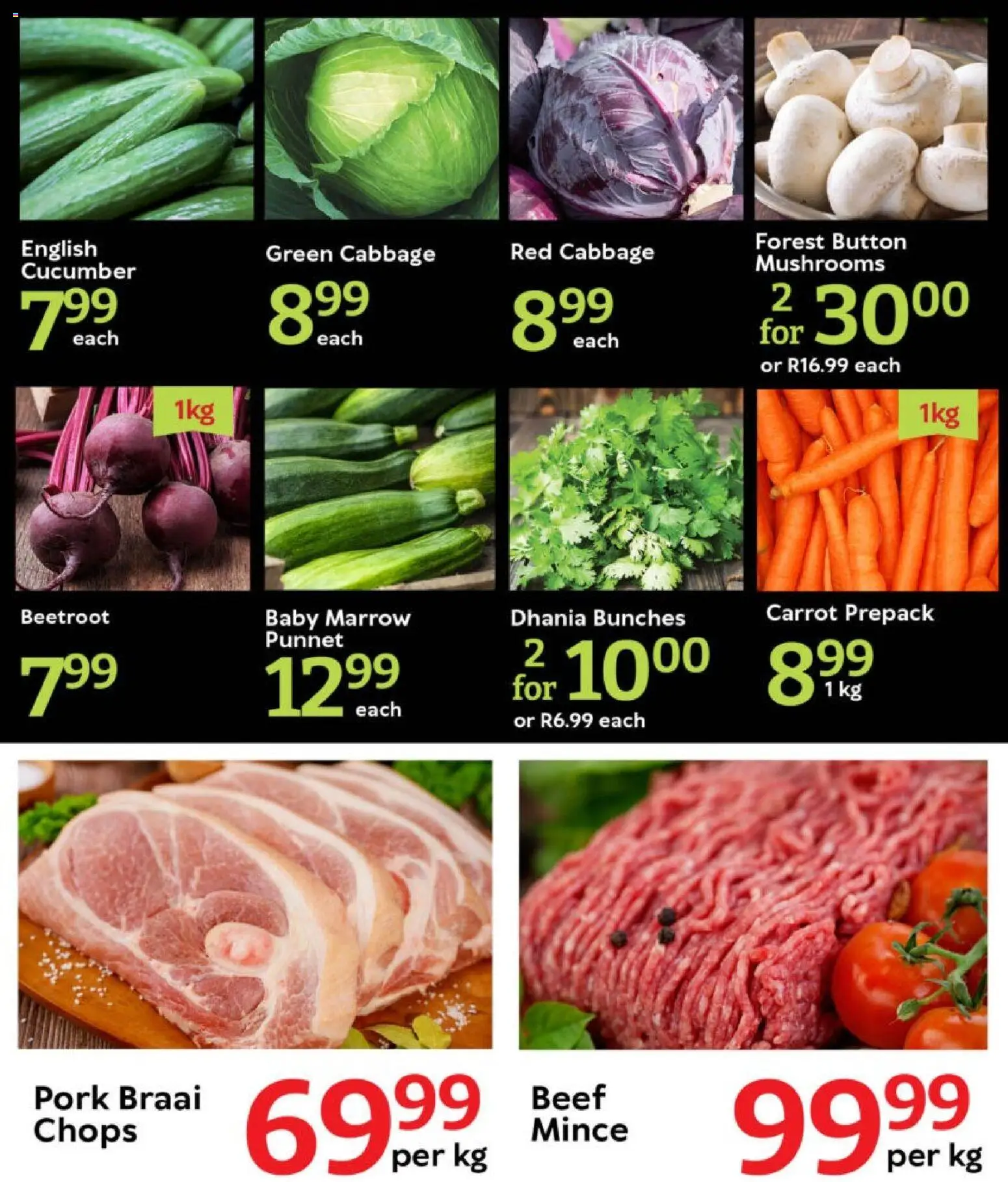 New Oxford Freshmarket catalogue – valid from 03.11.2025 | Page: 2 | Products: Mushrooms, Pork, Beef