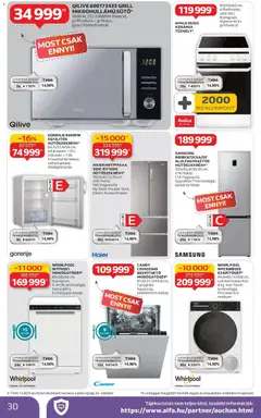 Auchan Akciós újság - amely érvényes a következő dátumtól: 29.01.2026 | Oldal: 30