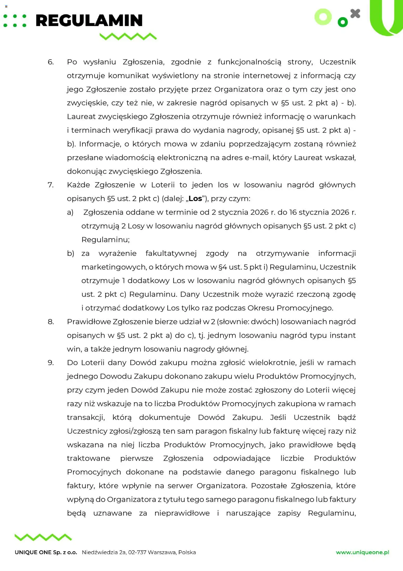 Makro Gazetka - Regulamin loterii Poczuj doskonały smak wygranej od 17.10.2025 | Strona: 5