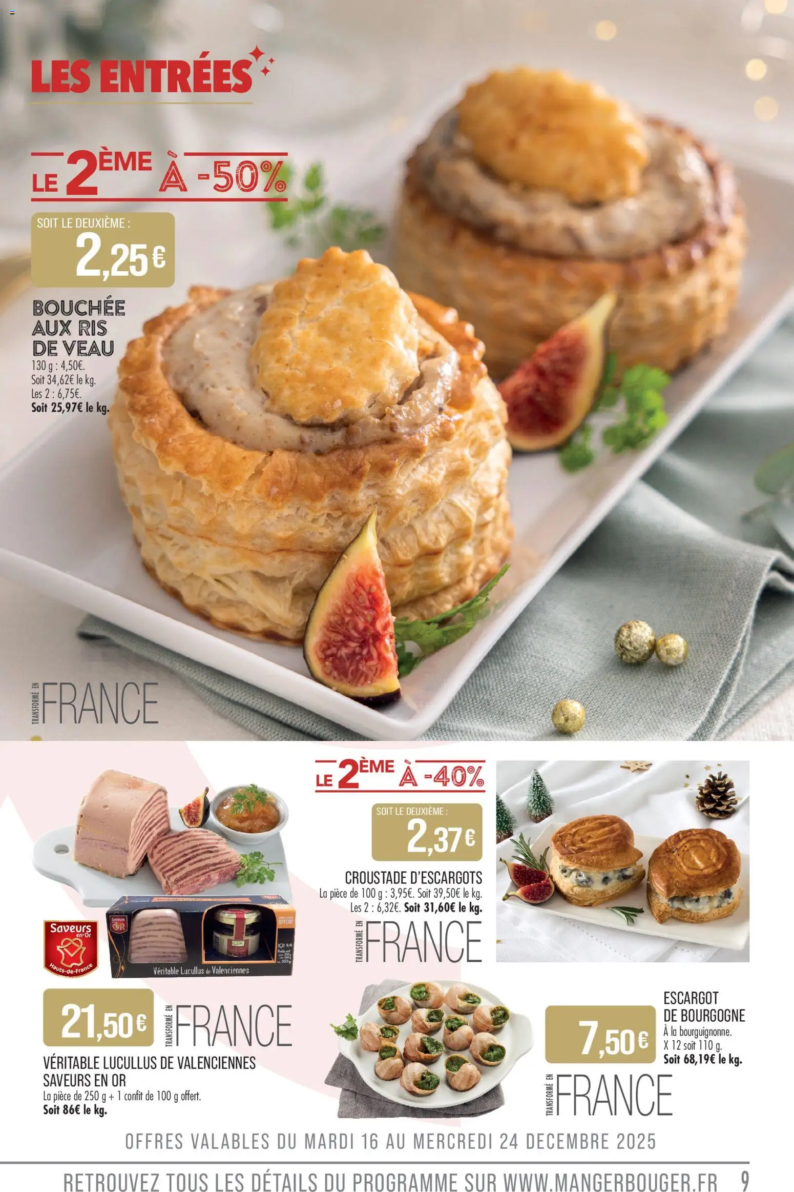 {H1} | Page: 9 | Produits: Ris de veau