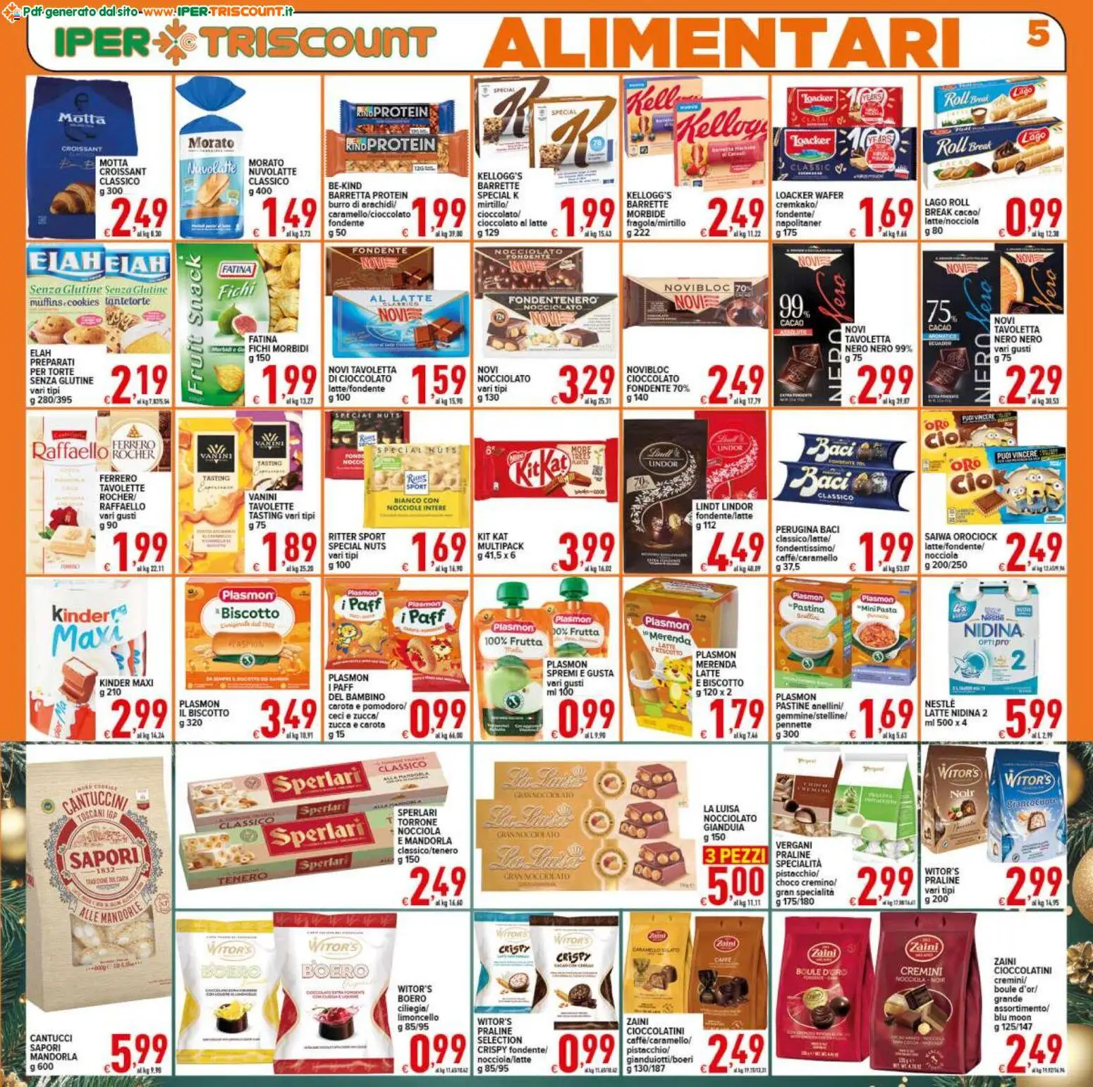 Volantino Ipertriscount del 18.11.2025 | Pagina: 5 | Prodotti: Latte, Pasta, Nocciole, Zucca
