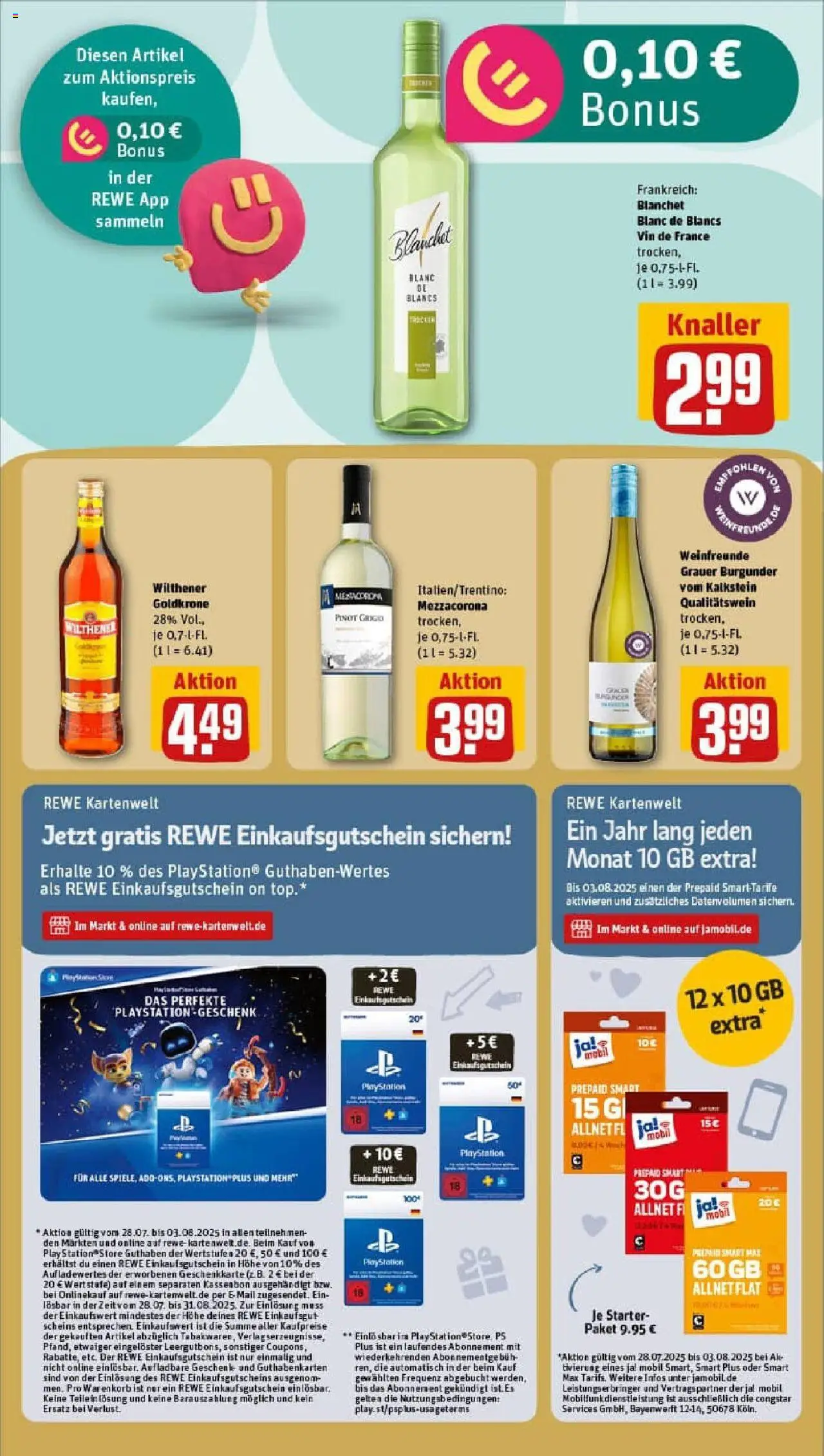 Rewe prospekt Lübeck	 - gültig ab dem 27.07.2025 | Seite: 21 | Produkte: Top, Playstation, Wilthener