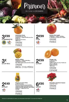 Monoprix - Prévisualisation de Monoprix catalogue valide à partir de 02.12.2025 | Page: 15 | Produits: Clémentine, Poinsettia, Frites, Pommes