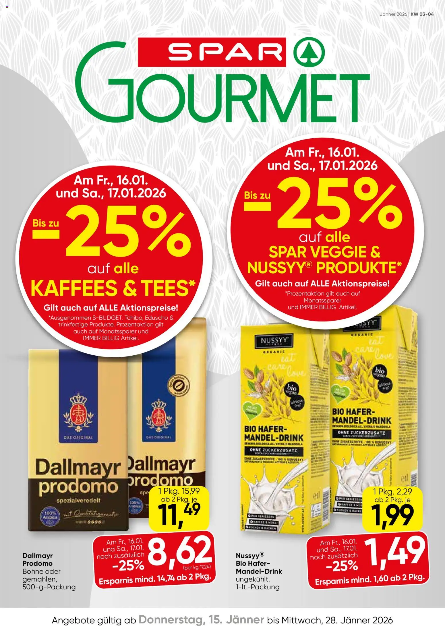 SPAR Gourmet Flugblatt - Burgenland gültig ab 15.01.2026 | Seite: 1