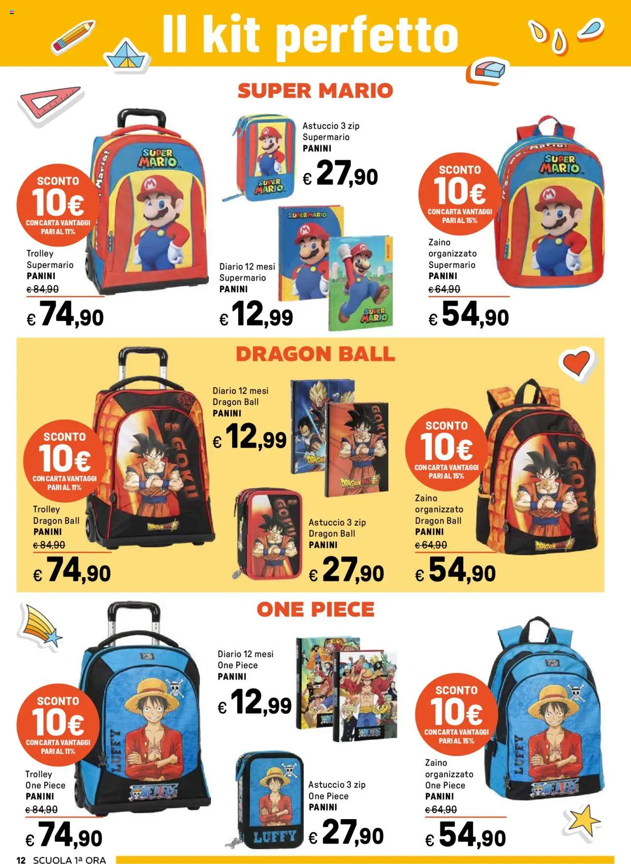 Volantino Iper del 18.07.2025 | Pagina: 12 | Prodotti: Zaino, Astuccio, Trolley