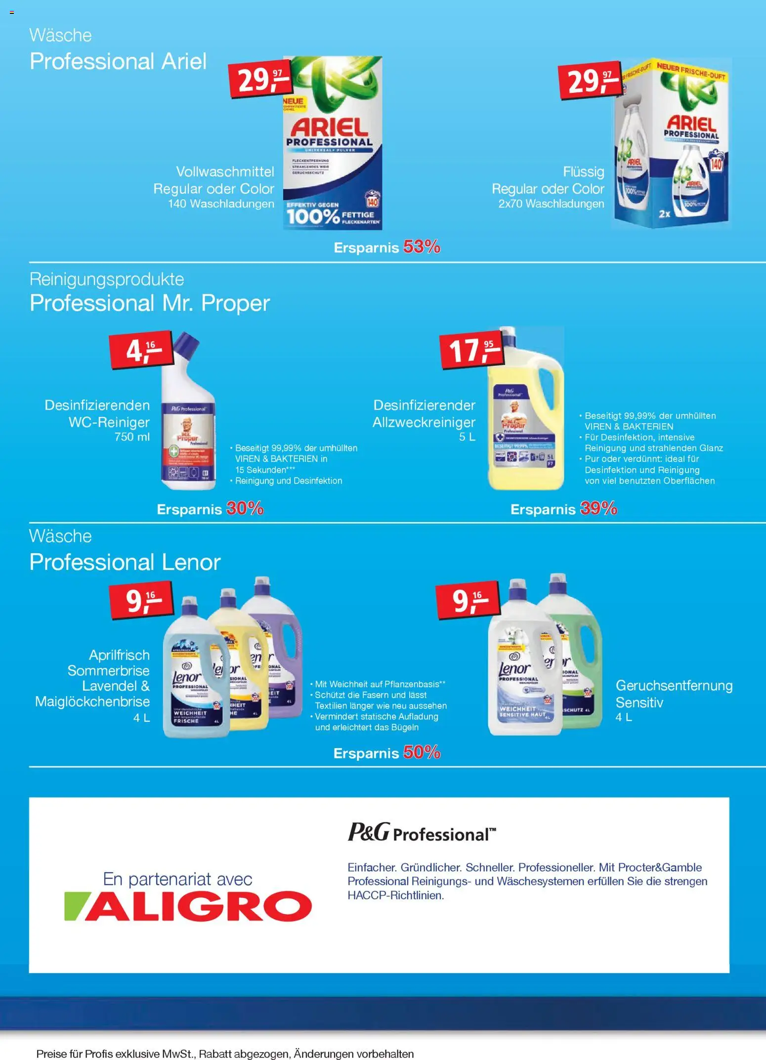 Aligro aktionen P&G Schlieren, Gossau SG, Frauenfeld, Rapperswil-Jona, Sargans, Bern – gültig ab 06.04.2026 | Seite: 2