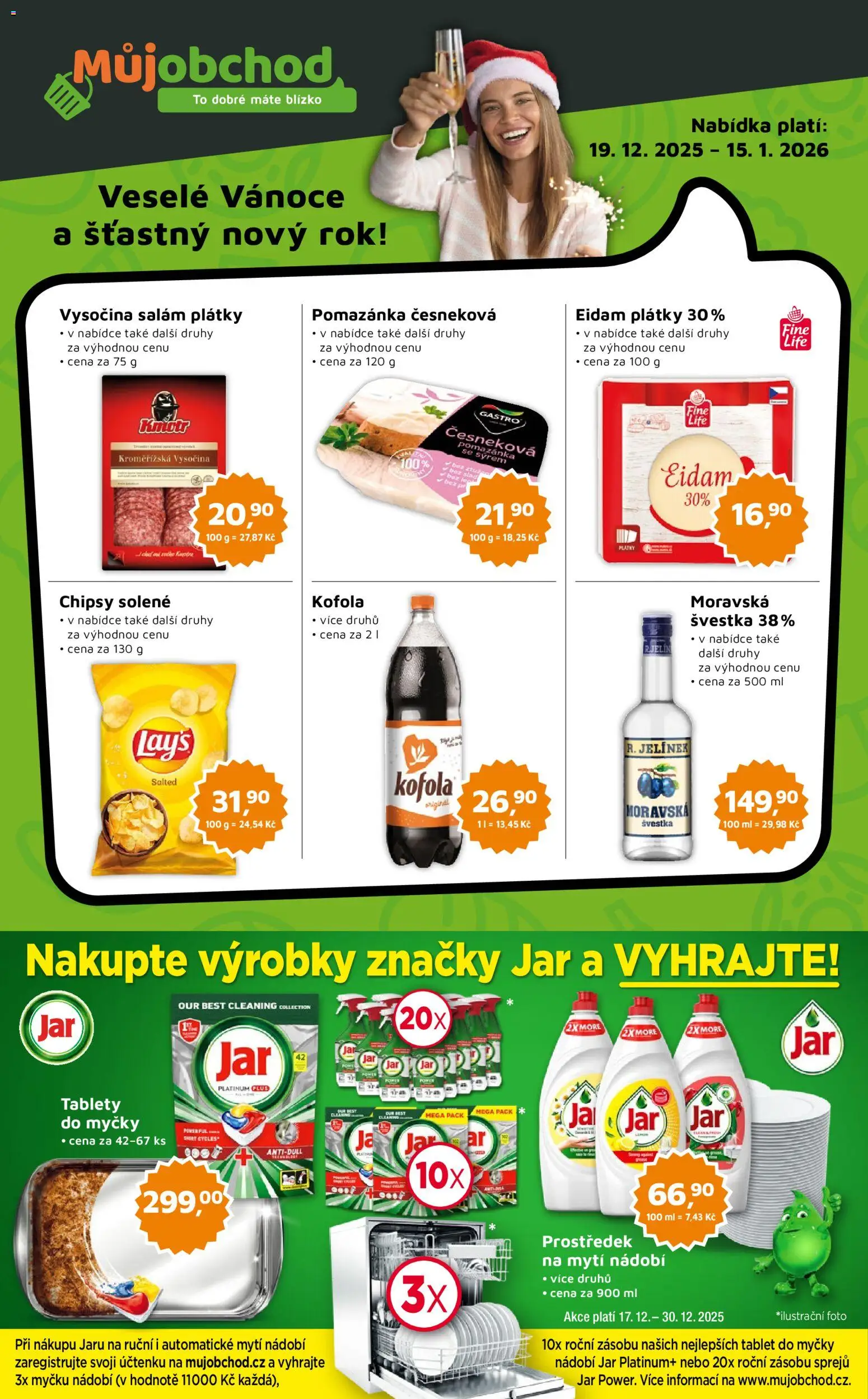 Můj obchod leták - Brand od 19.12.2025 | Strana: 1 | Produkty: Nádobí, Tablet, Jelínek, Jar