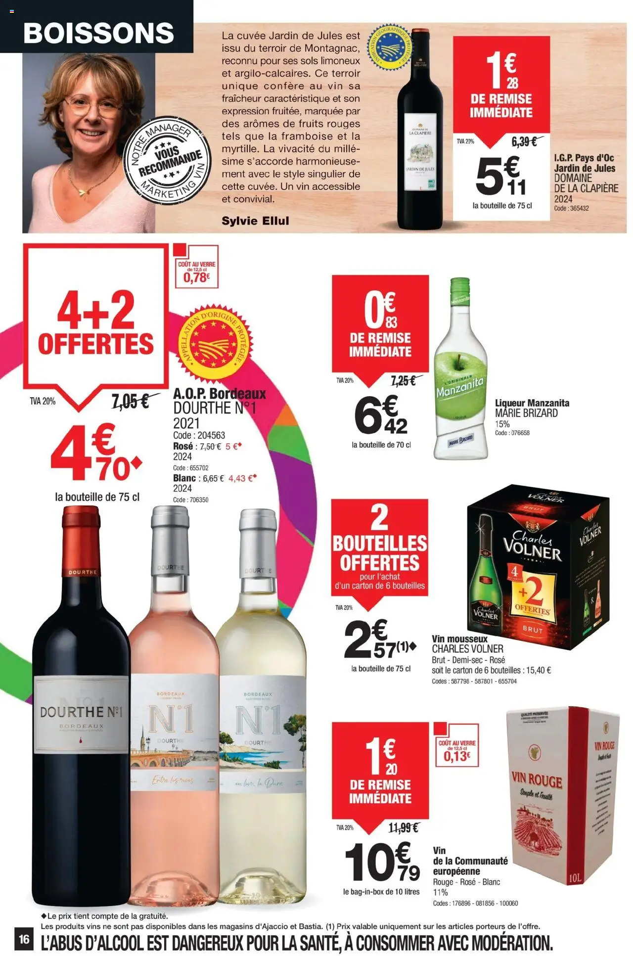  | Page: 16 | Produits: Vin mousseux, Liqueur, Vin mousseux Charles Volner, Vin