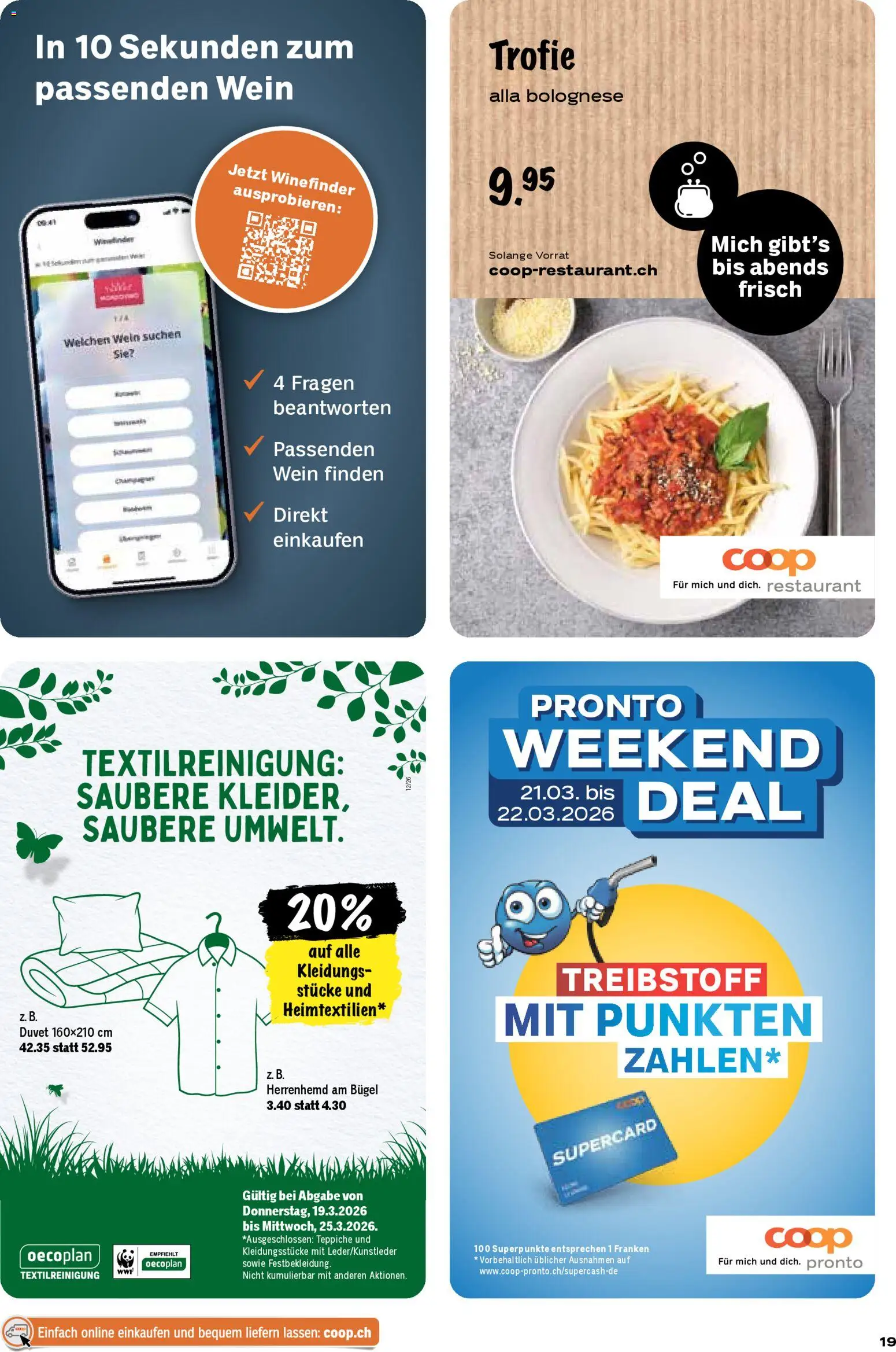 Coop aktionen – gültig ab 19.03.2026 | Seite: 19 | Produkte: Wein, Shirt