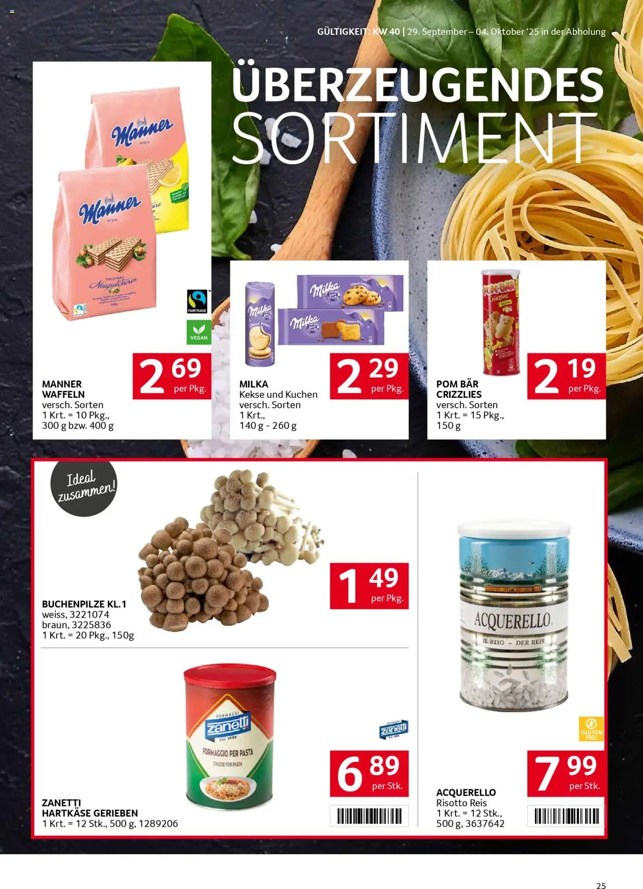 Transgourmet Flugblatt gültig ab 28.09.2025 | Seite: 24 | Produkte: Pasta, Kekse, Rum, Reis