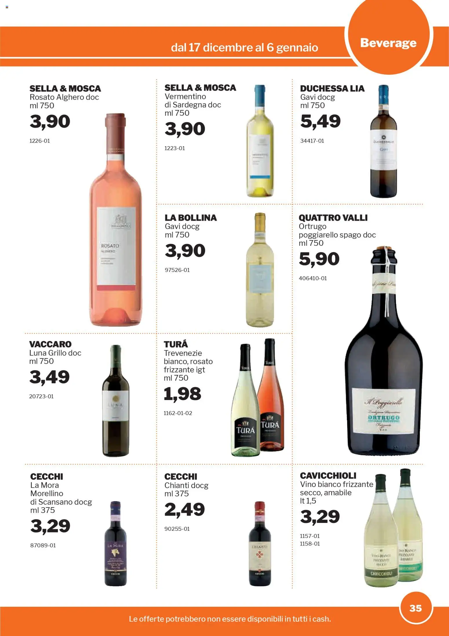 Volantino Sogegross del 17.12.2025 | Pagina: 35 | Prodotti: Vino, Vino bianco