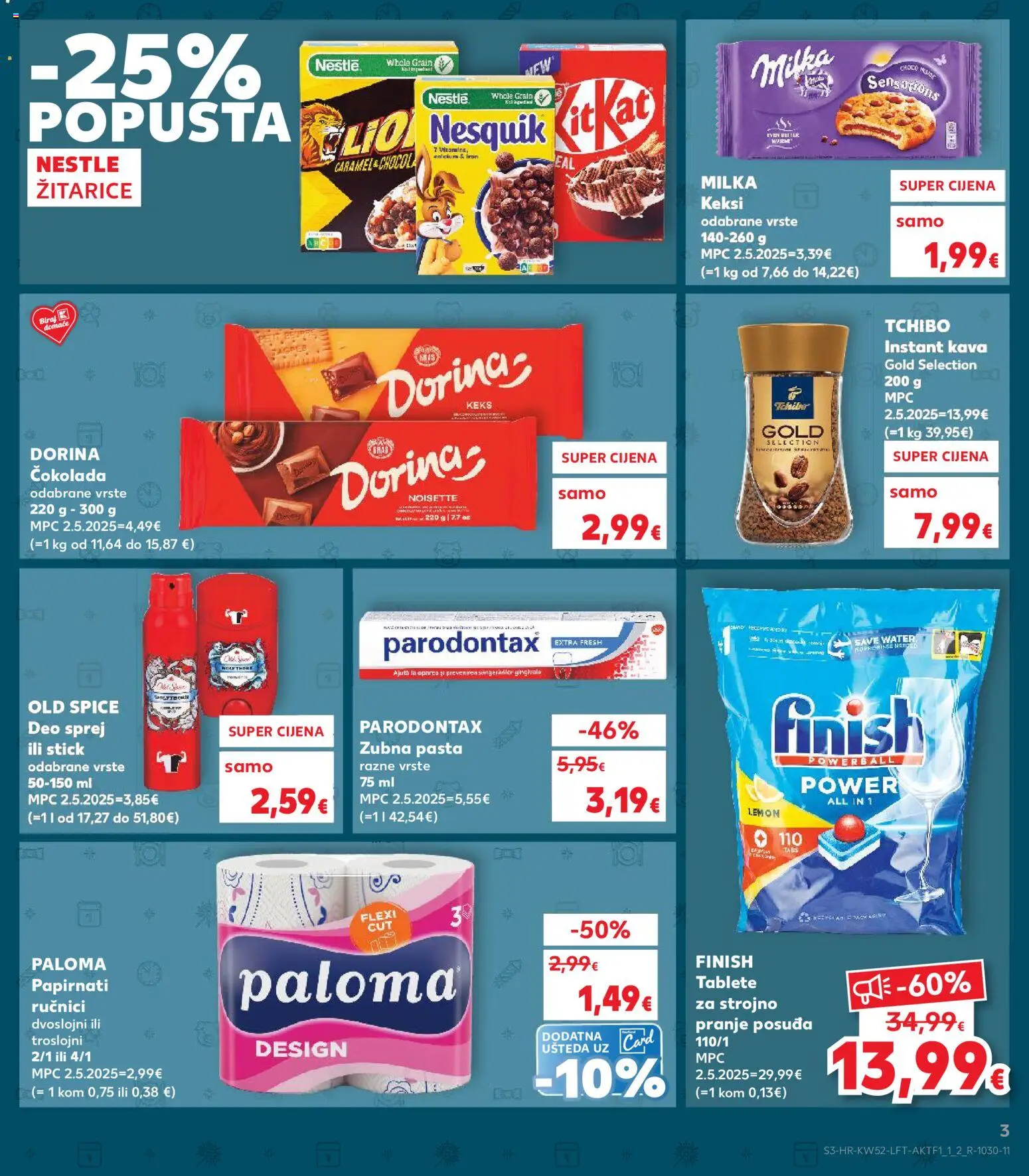 Kaufland katalog | vrijedi od 27.12.2025 | Stranica: 3 | Proizvodi: Kava, Žitarice, Finish, Parodontax