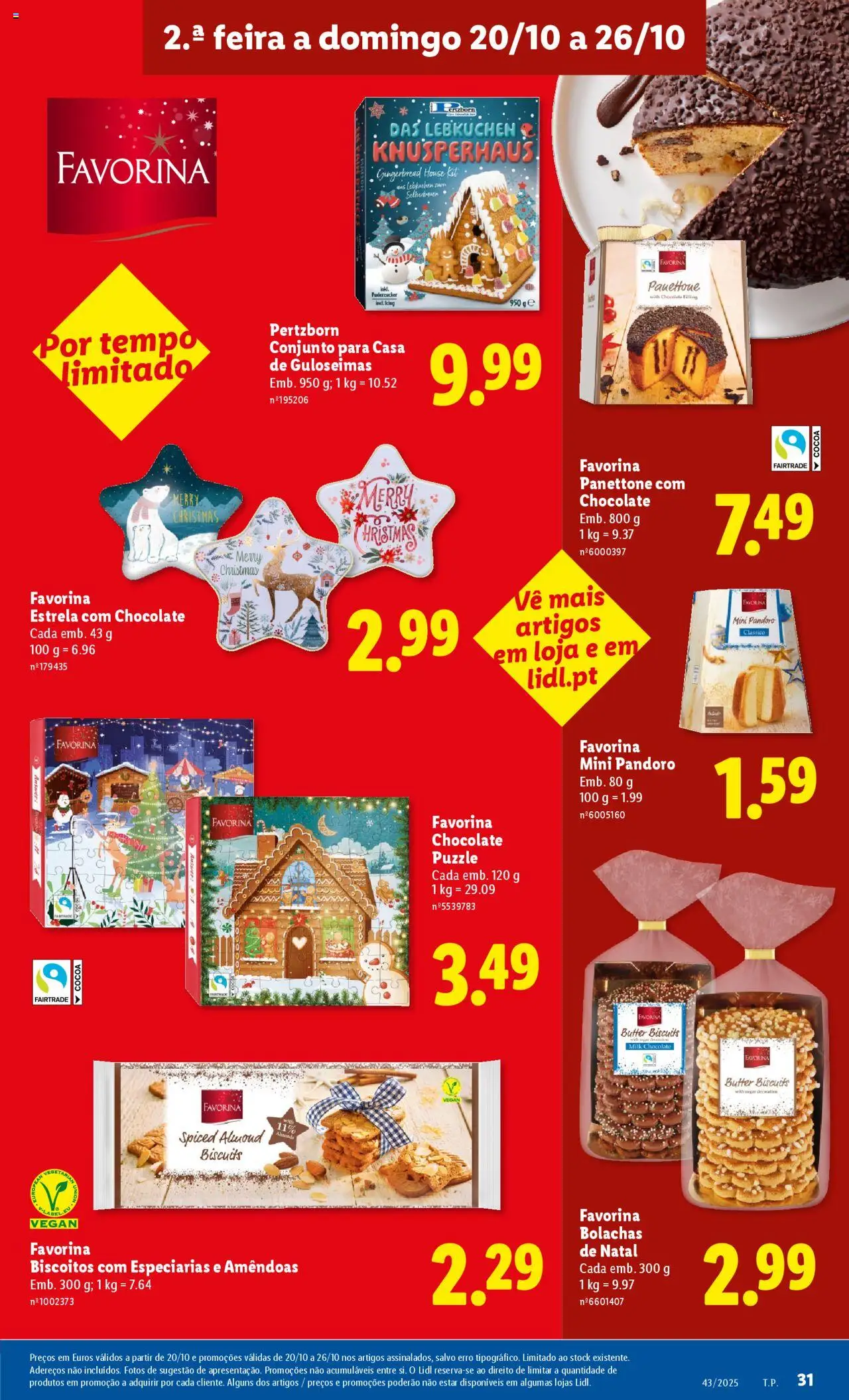 Lidl folheto │ válido de 20.10.2025 | Página: 31 | Produtos: Amêndoas, Bolachas, Chocolate, Biscoitos