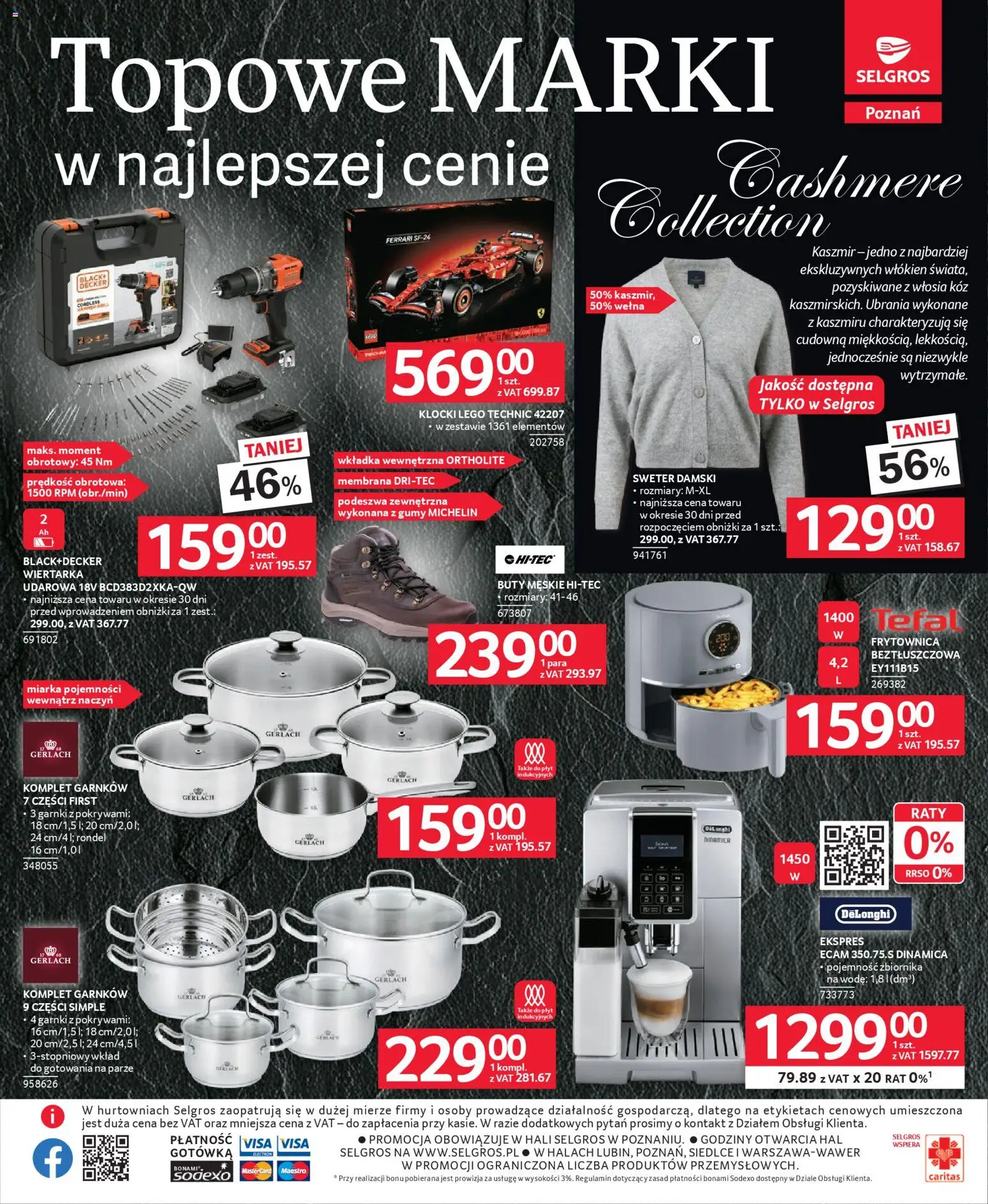 Selgros cash&carry Gazetka - Poznań 2.0 smakuje lepiej! od 18.12.2025 | Strona: 7 | Produkty: Ubrania, Gumy, Buty męskie, Tefal