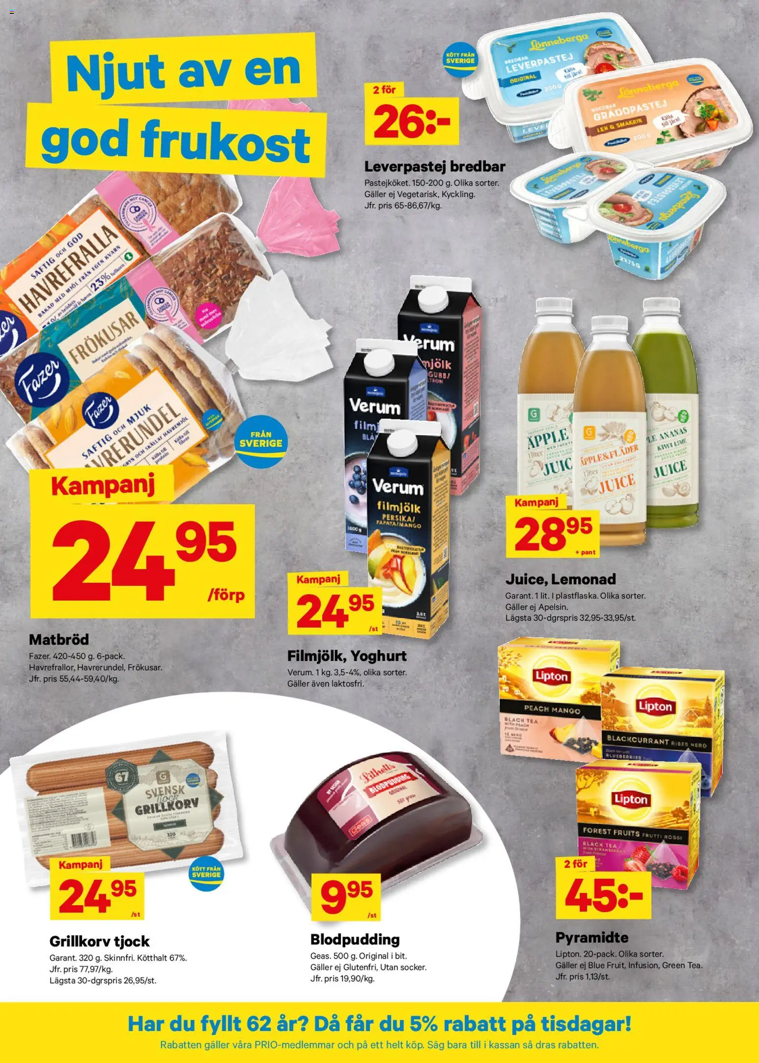 City Gross reklamblad aktuell från 05.01.2026 | Sida: 4 | Produkter: Kvarn, Galler, Grillkorv, Yoghurt