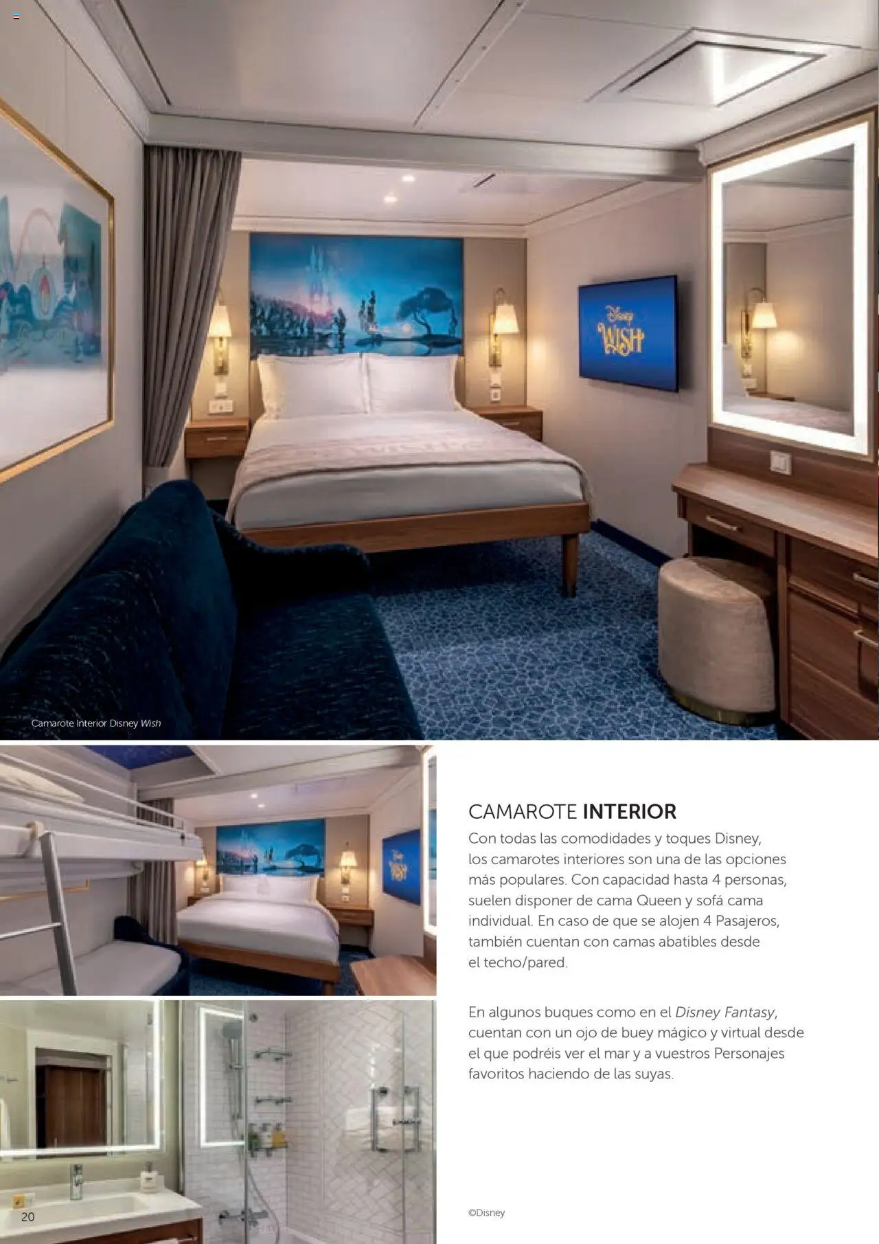 Viajes El Corte Inglés Disney Cruise Line │ válido desde el 28.01.2025 | Página: 20 | Productos: Sofá cama, Cama, Sofá
