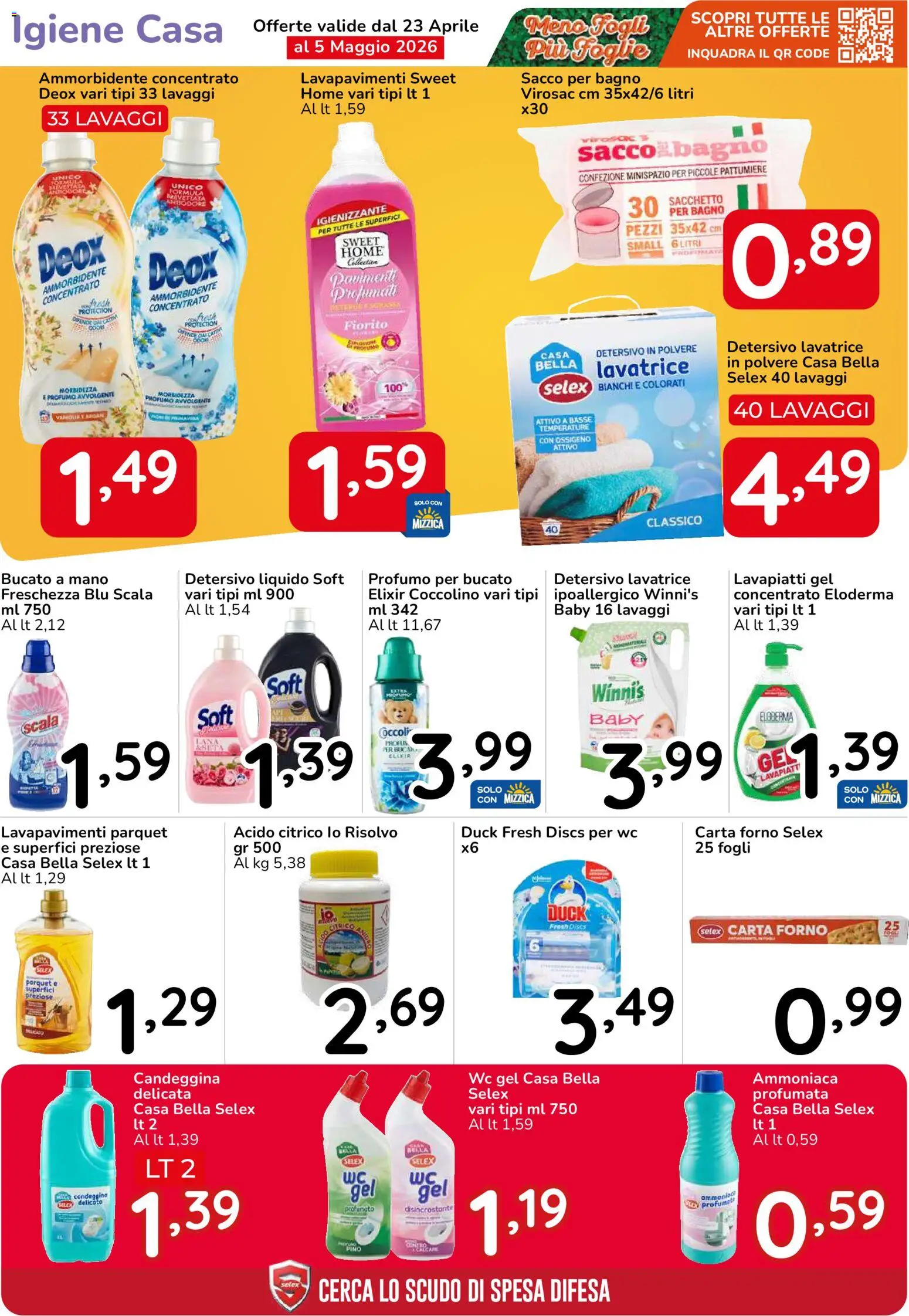 Volantino Famila del 23.04.2026 | Pagina: 41 | Prodotti: Detersivo in polvere, Scala, Forno, Bagno