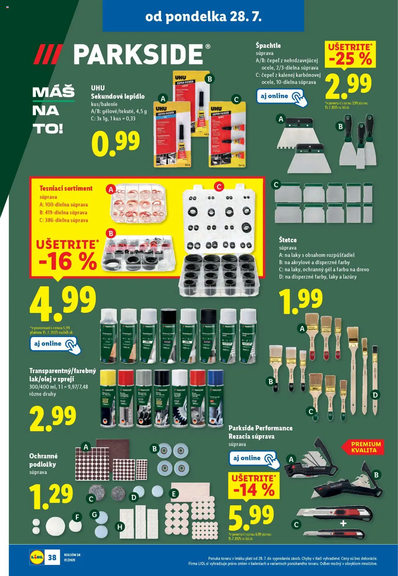 Lidl leták │ platný od 28.07.2025 | Strana: 44 | Produkty: Parkside